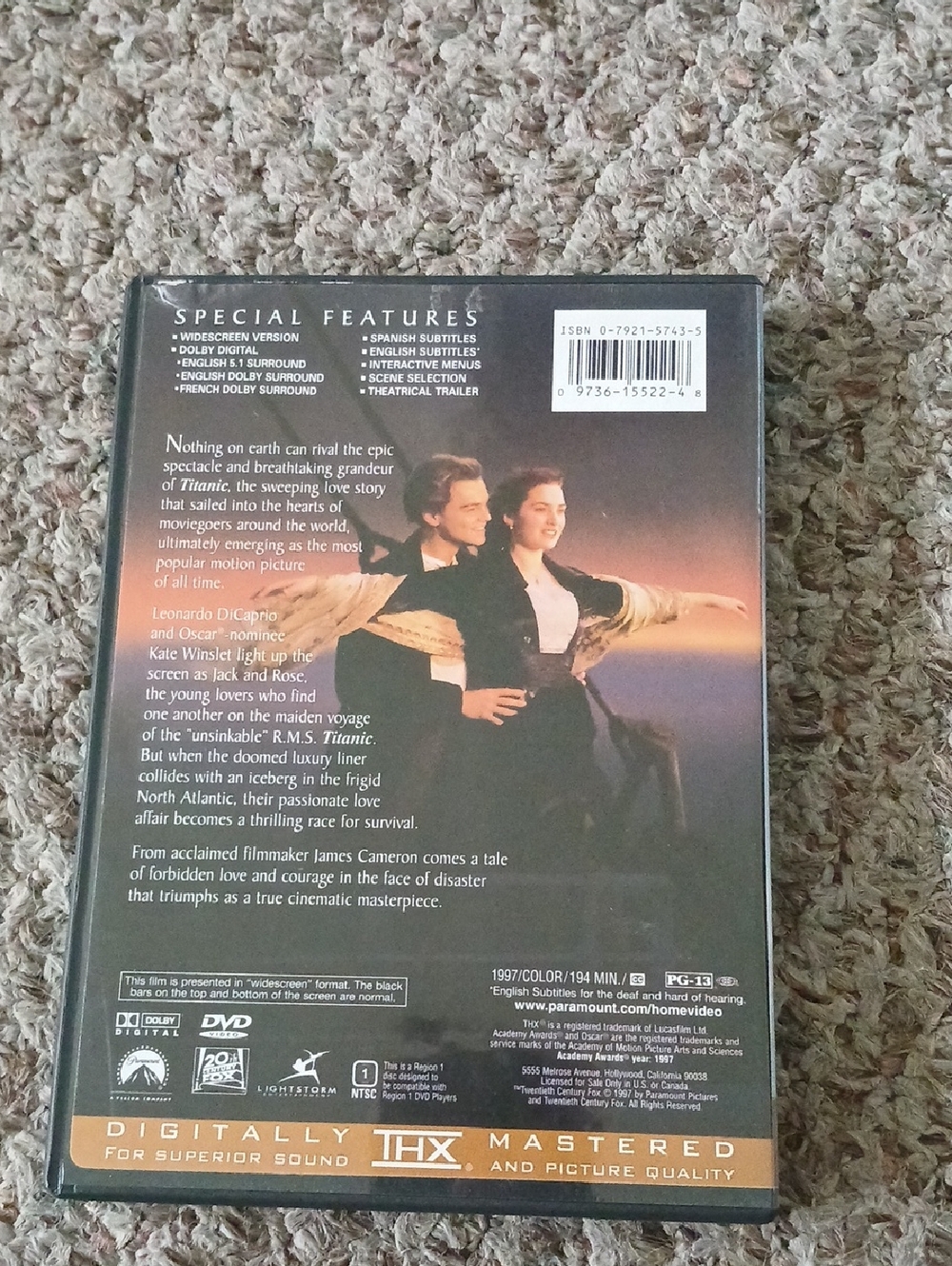 Titanic DVD Widescreen Collection - Picture 2 of 4